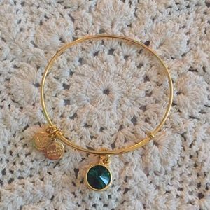 ALEX & ANI Emerald Gemstone Bracelet